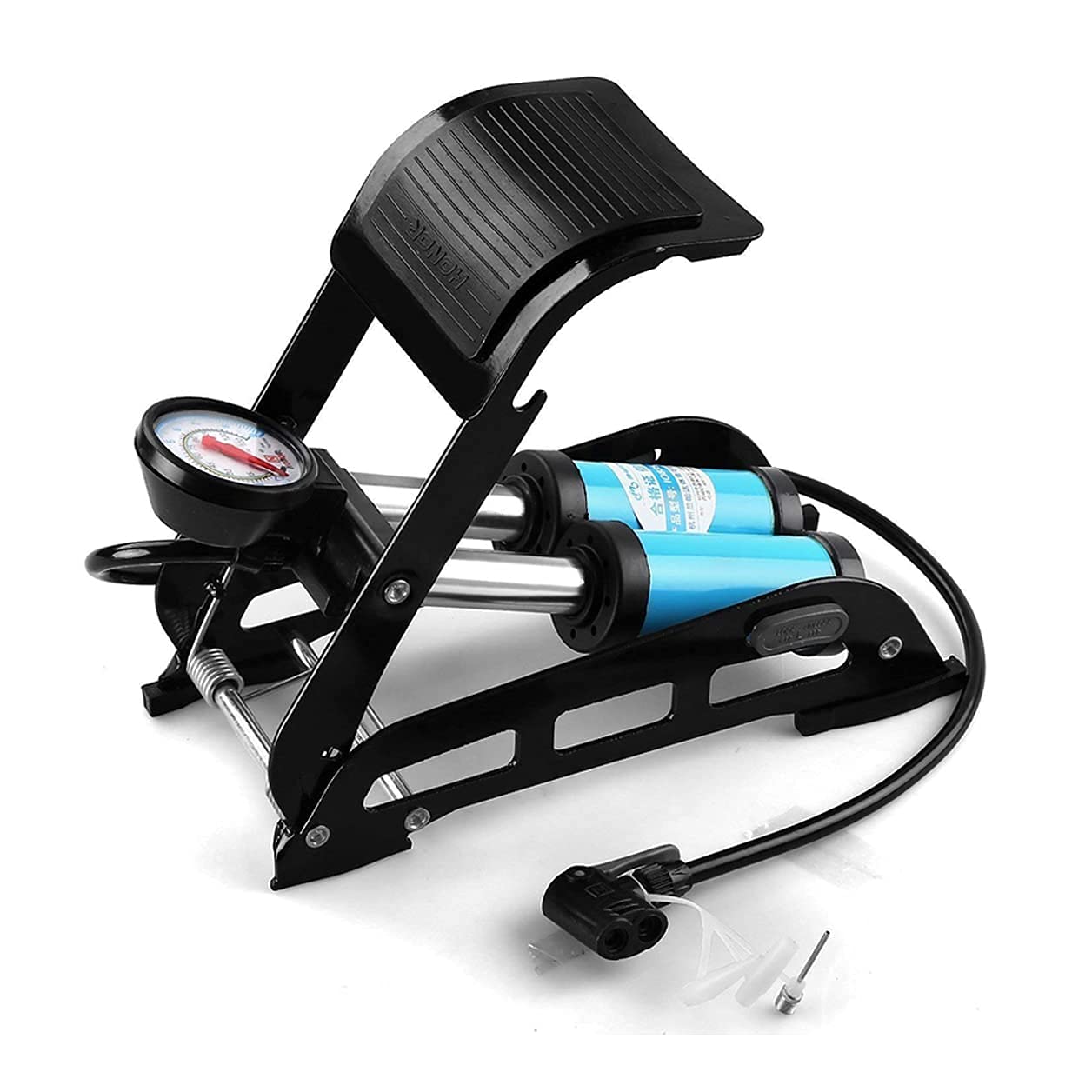 Minijoy New Portable Bike Pump Foot Activated Floor Pump Air Pump for