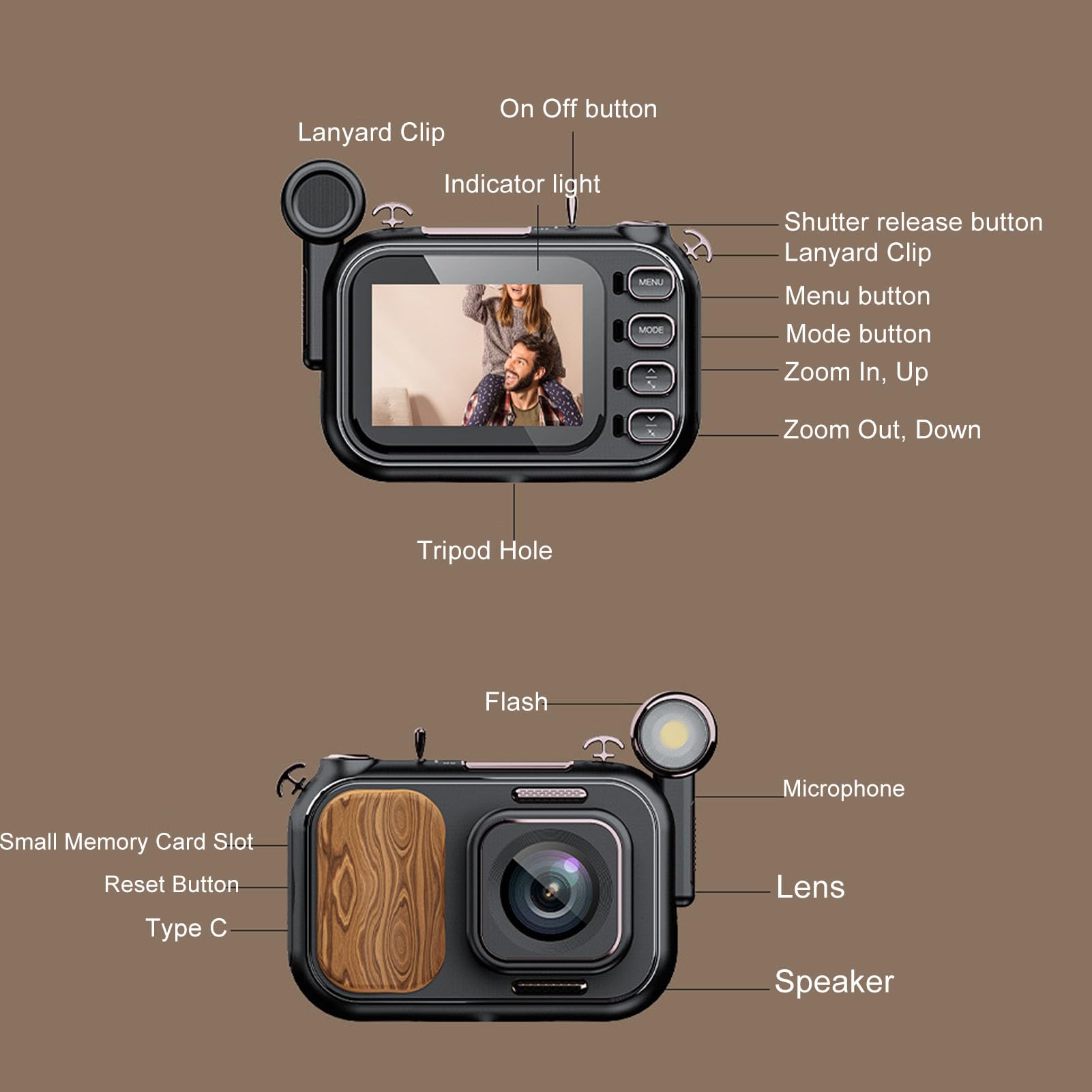 Amazon | ナイトビジョン 5K デジタルカメラ、5K 96MP 4 美容