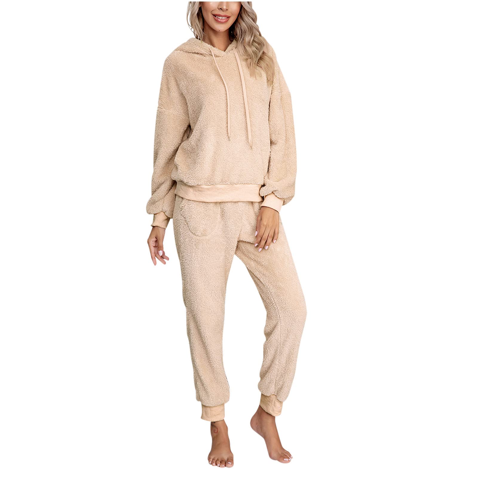 Ensemble Femme 2 Pièces - Survêtement Chic à Carreaux, Chemise Et Pantalon Décontracté - Loungewear élégant, Confortable Pour La Maison 2023