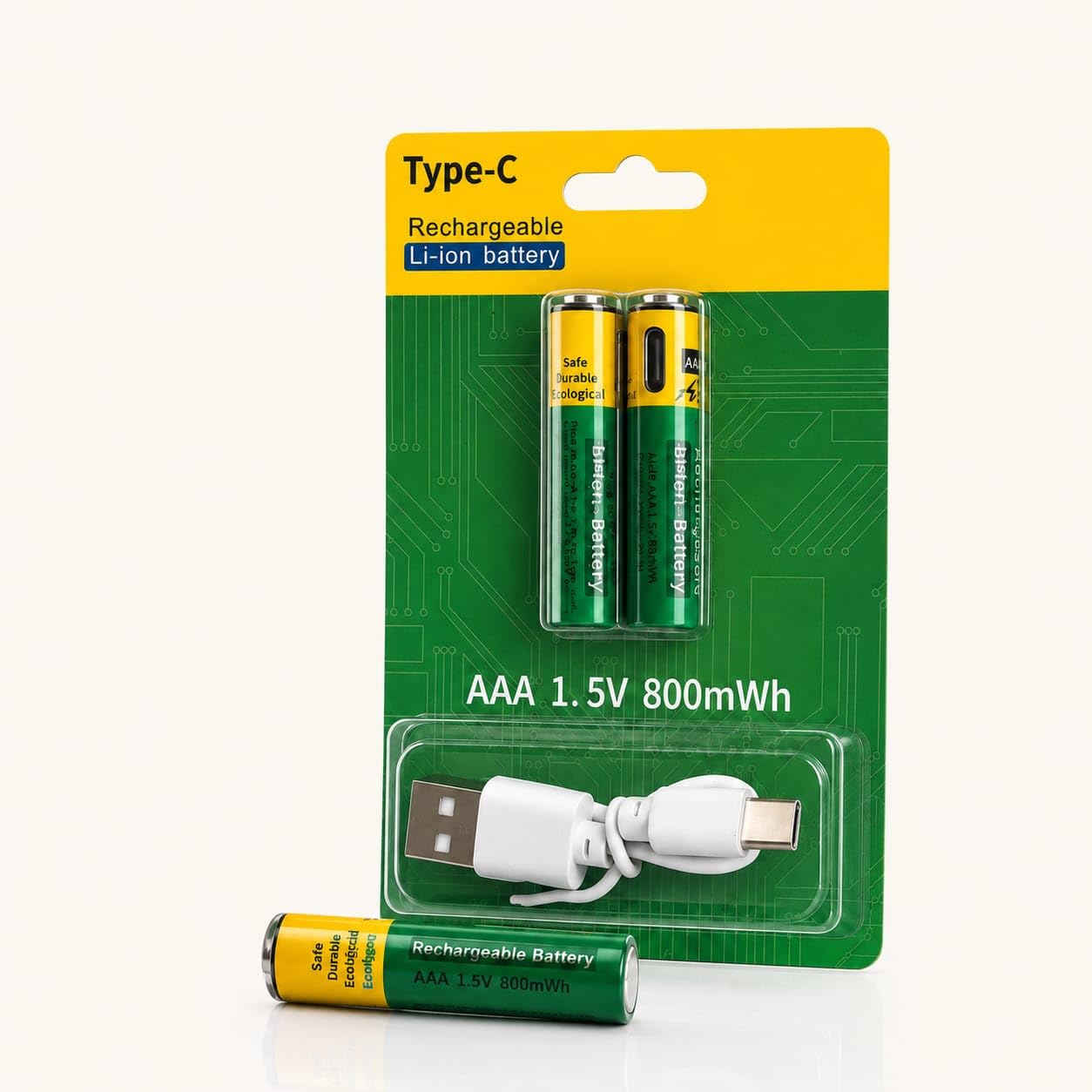 Lithium Type C Rechargeable Batteries – Pack of 2, 3400mWh, Long-Lasting, Low Self-Discharge, Ready-to-Use, No Separate Charger (AAA)-image-35
