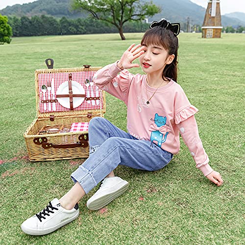 Amropi 2 PCS Set Completo Ragazze Gatto Stampato