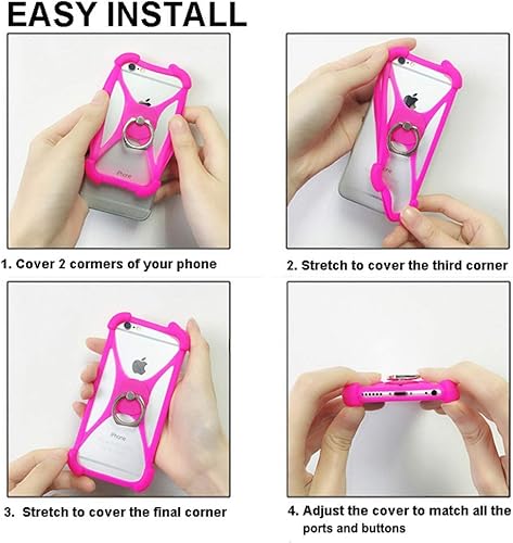 Miniatura 7 de Funda para Samsung Galaxy A6S A8S M10 M20 S10 S10 Plus Lite S10e J4 Core Silicona Bumper Case 360 Rotate Ring Grip Case Funda protectora a prueba de