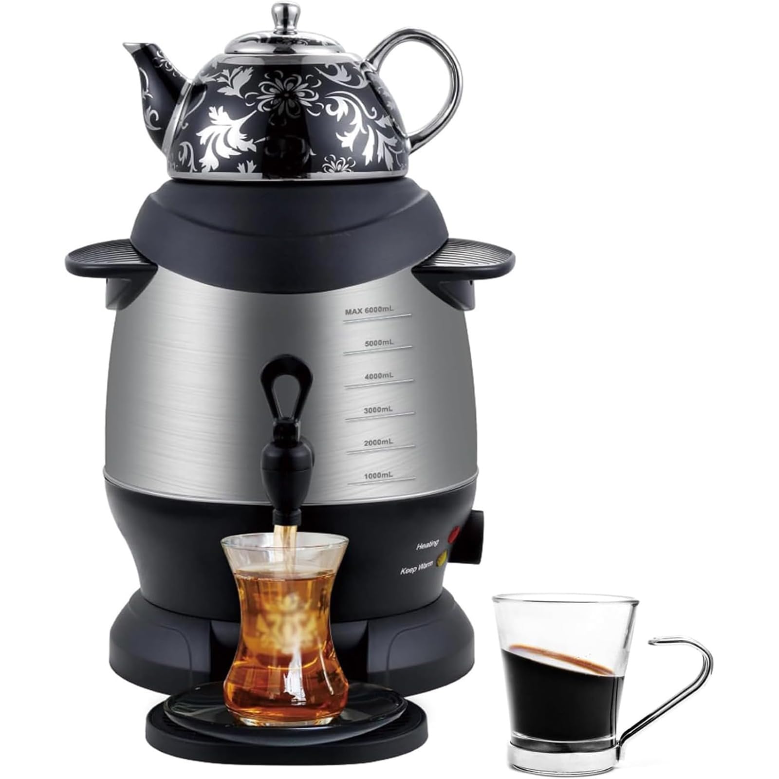 Samovar électrique à maintien au chaud constant et système de sécurité totale