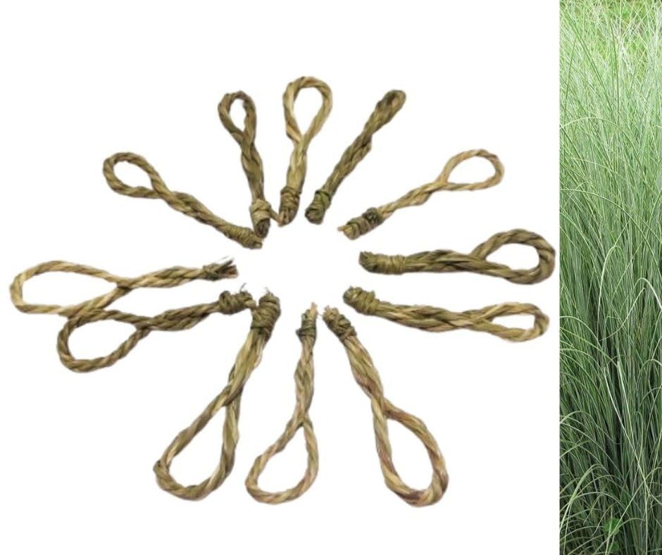 Pavitri/Paiti (Made of Kusha Grass) / Darbha Grass/Pavitri Grass Ring/Darbha Grass Anguthi/Yogya Pavitri/Kusha Grass (Halfa Grass) Tharu ppai-Pul (Pack of 12)