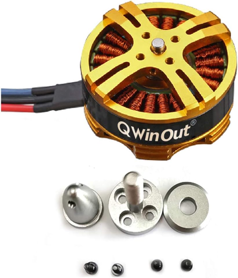 Product Deal QWinOut 4108 720KV 3-6S Lipo Pull-2200g Brushless Motor Efficient Shaft Disk Motor for 1047 Paddles for Multi-Rotor Copter (8 Pcs)