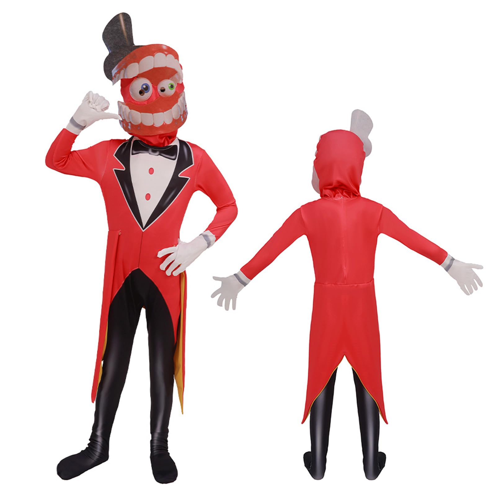 Amazing Circus Costume Caine Costume Anime Character Fancy Dress Cartoon Circus Outifit for World Book Day,Carnival Halloween Cosplay Party
