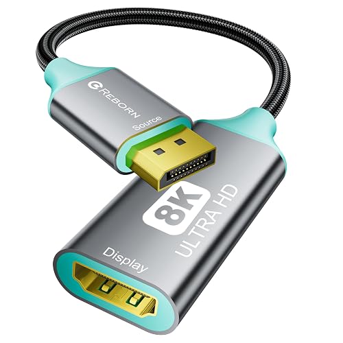 Reborn DisplayPort 1.4 to HDMI 2.1 Adapter
