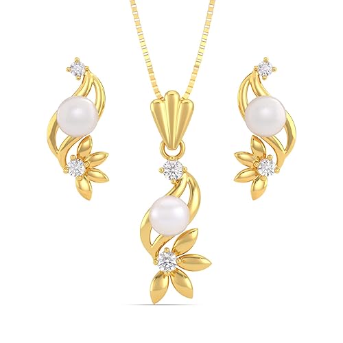 22KT Yellow Gold Jewellery Set for Girls