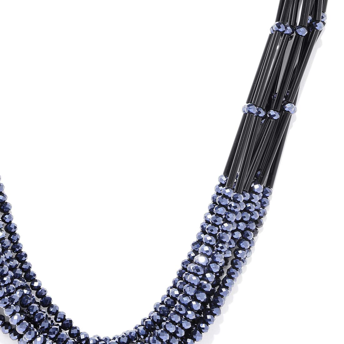 Copper-Plated Multi-Strand Beaded Necklace