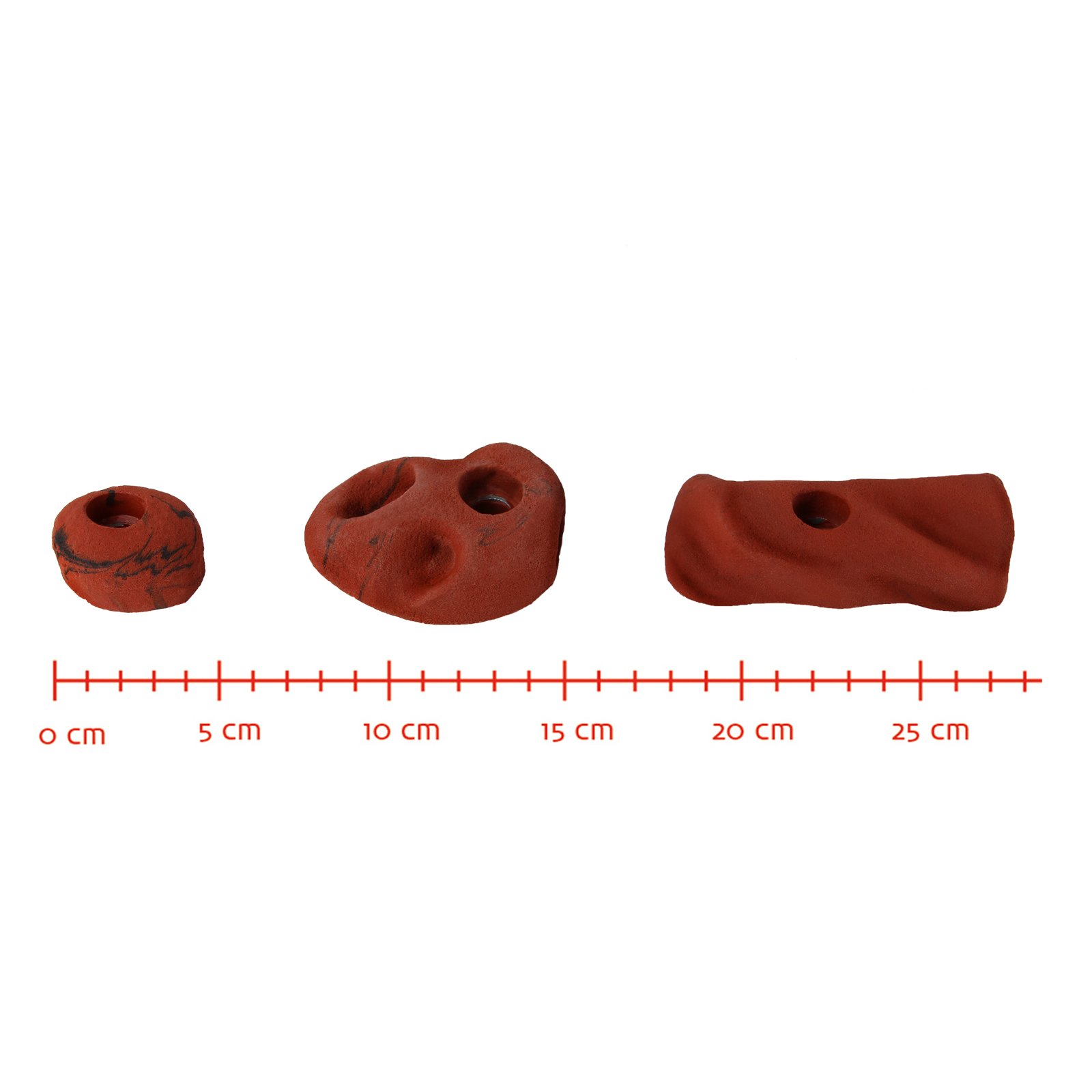 ALPIDEX 25 Prese per l'Arrampicata | Blocchi Arrampicata | Prese di Dimensioni M, S | Punti d'Appoggio | Set Arrampicata | Resistente alle Intemperie