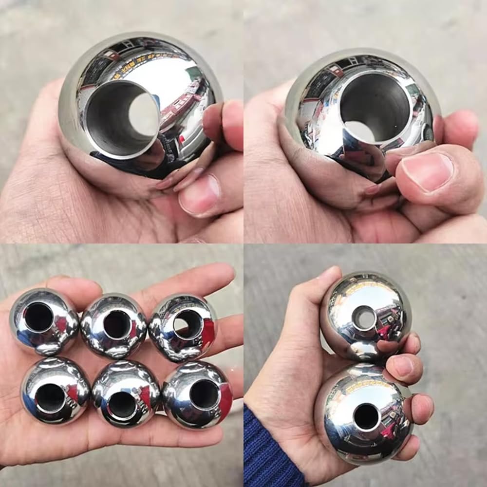 Premium Perforated Solid Stainless Steel Balls with Through-Holes 8X2mm 8X3mm 9X2mm 9X3mm 10X2mm 10X3mm (8X2mm-20 Pcs)