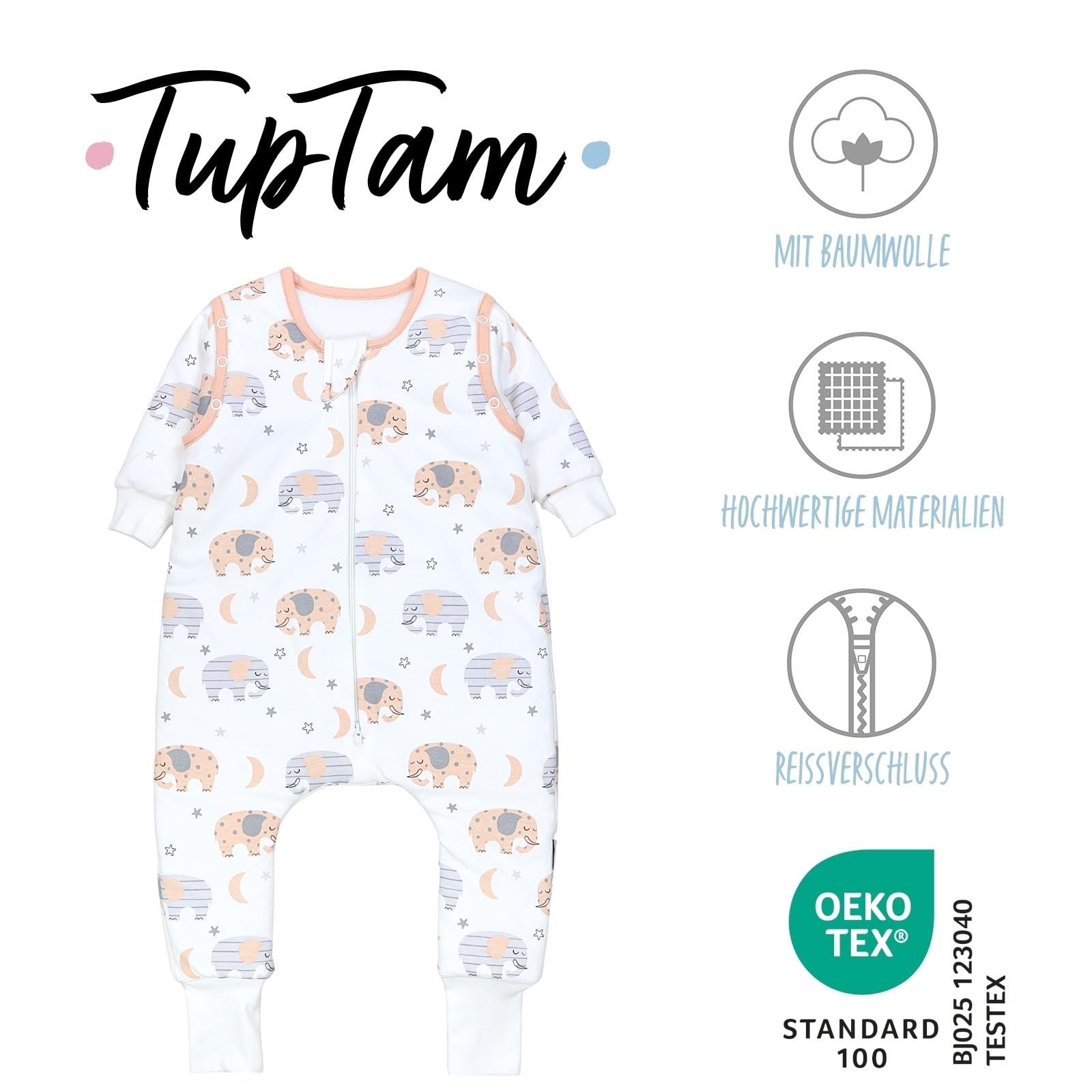 TupTam Sacco Nanna a Pelo con Piedi Braccia Gambe Invernale per Bambino Bambini