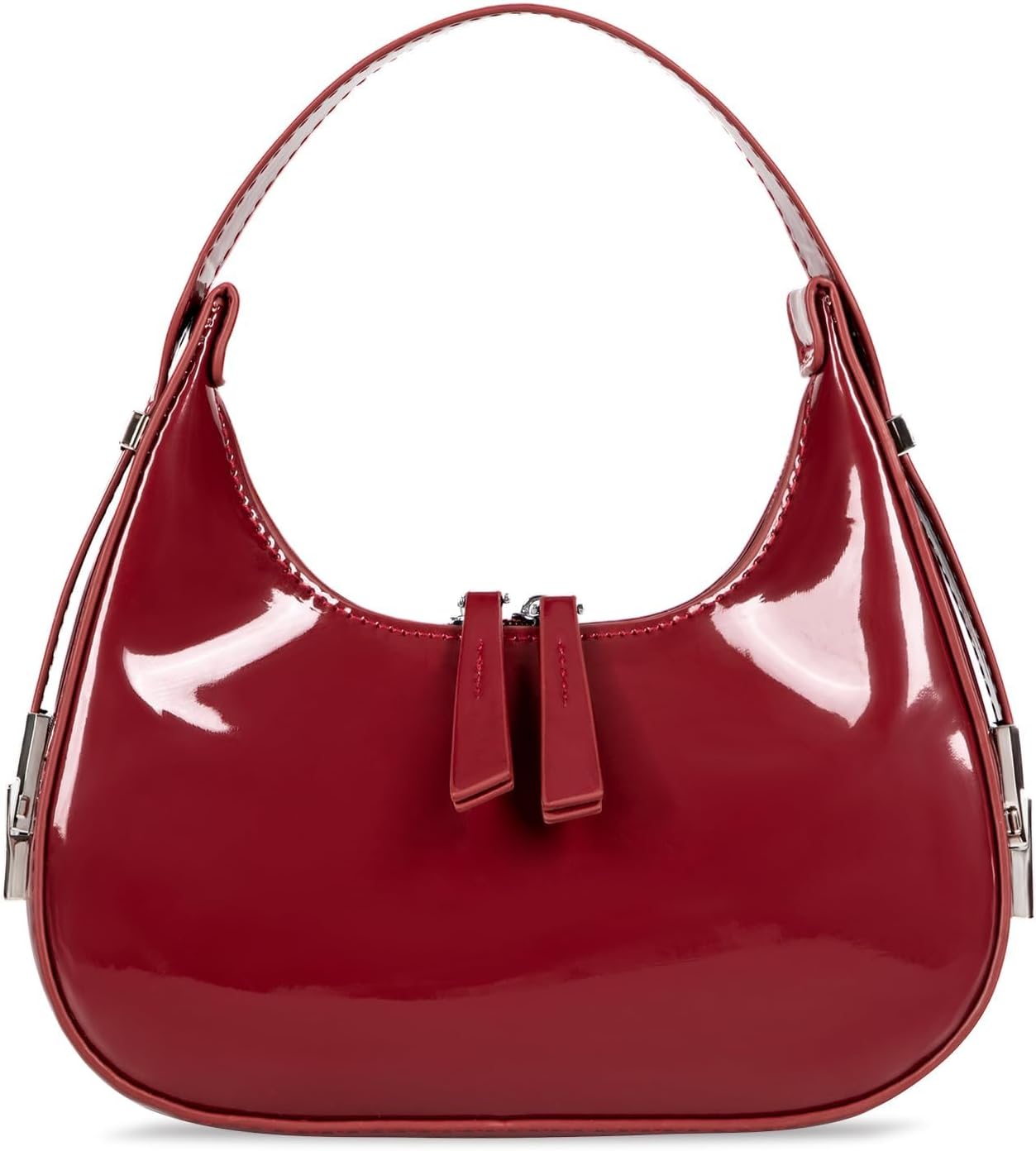 Lxyxinarhy Women's Crescent Shoulder Bag - Y2k Red Purse Retro 90S Top Handle Shoulder Underarm Handbags Clutch Purse