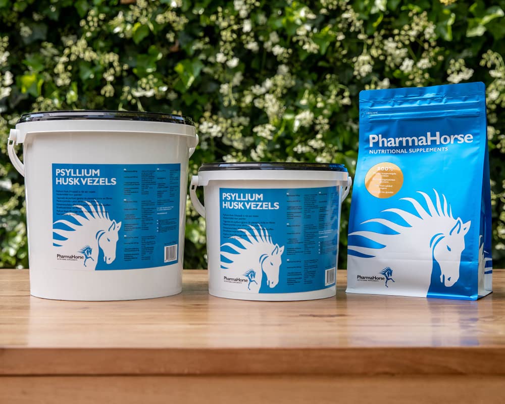 PharmaHorse Psyllium | Fonction intestinal du Cheval | Pour Chevaux qui vivent Dans un environnement Avec du Sable | Sans sucres ajoutés et Sans éléments dopants | 700 grammes