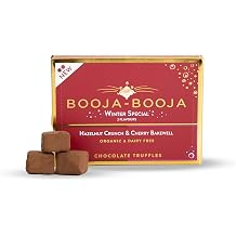 Booja - Booja, Winter Special | Hazelnut Crunch & Cherry Bakewell Vegan Chocolate Truffles 92g