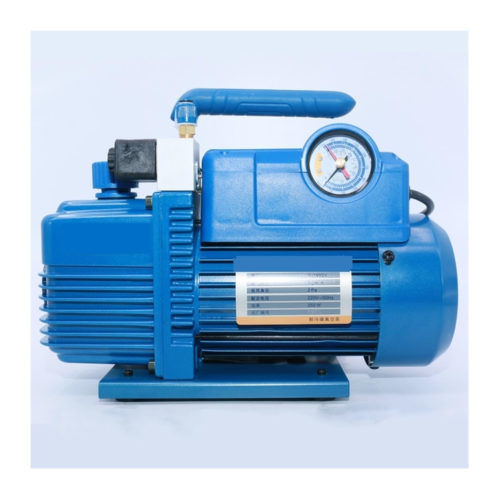 Pompa próżniowa, Pompa próżniowa 2L V-i140SV Nowy czynnik chłodniczy R410A Naprawa klimatyzacji Model włókna 2Pa 250W 7,2m3 / H Z zaworem elektromagnetycznym do serwisu klimatyzacji