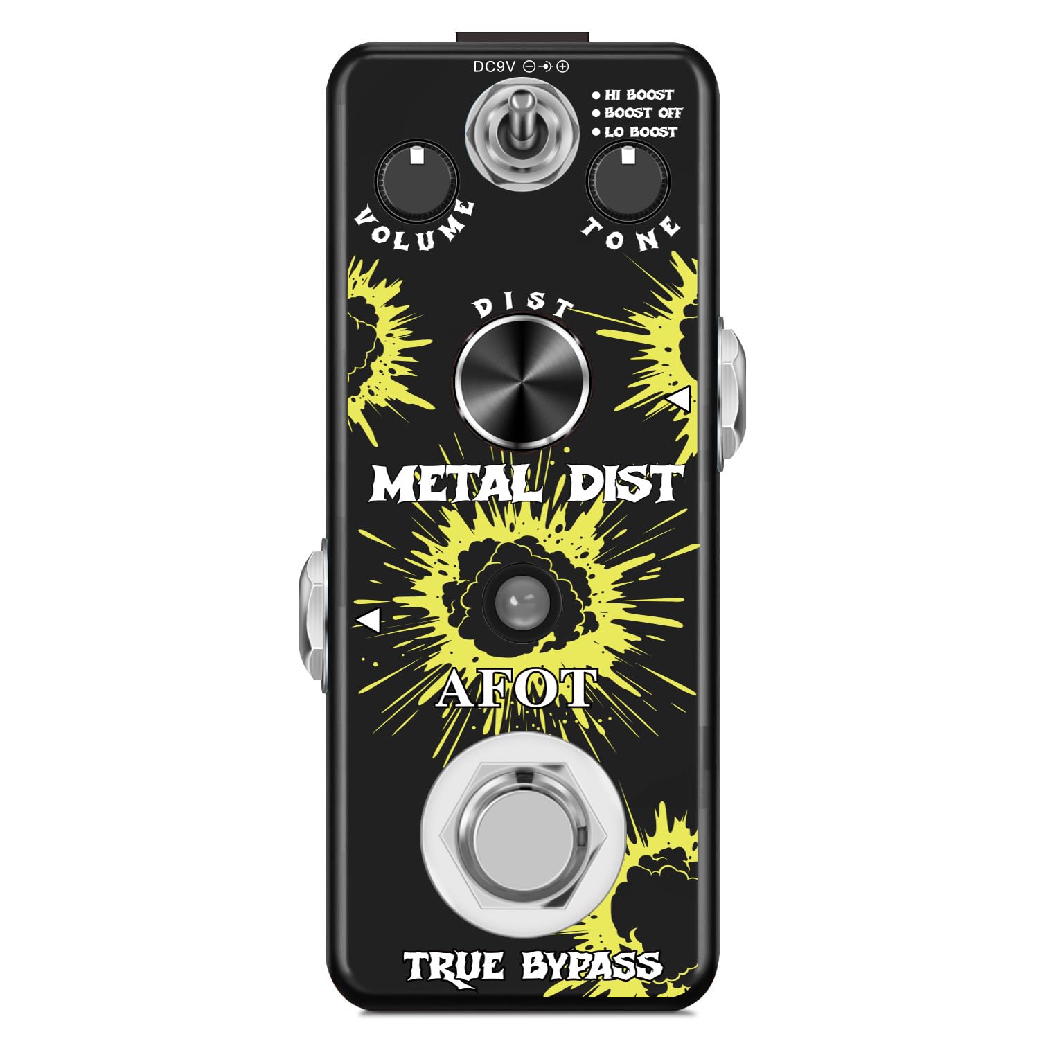 Vintage Distortion Pedal, Metal Distortion Pedal 3 Working Modes, Warm Smooth Wide Range of Vintage Distortion Sound, Mini Effect Pedal True Bypass