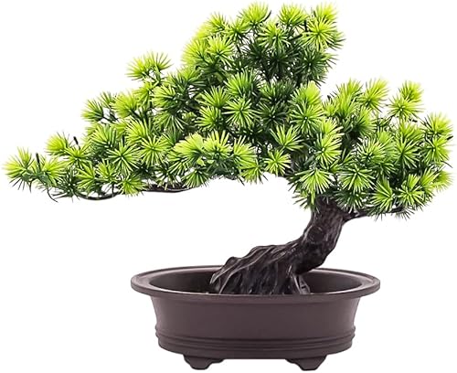 Árbol bonsái artificial planta bonsái mini árbol bonsái árbol bonsái de enebro japonés árboles bonzai artificiales para interiores árboles bonsái de