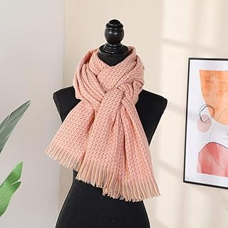 B/H Scialli per Laides,Sciarpa Calda e Spessa Elegante e Confortevole-Rosa 1,Scialle Sciarpa Invernale