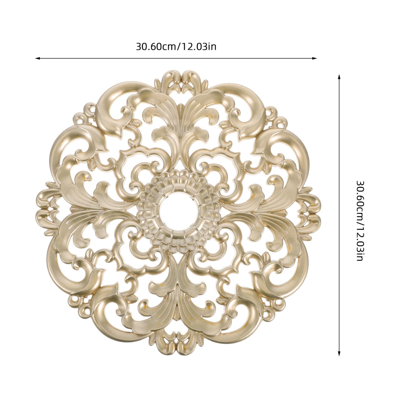 Golden Ceiling Medallion - Elegant Decor -2