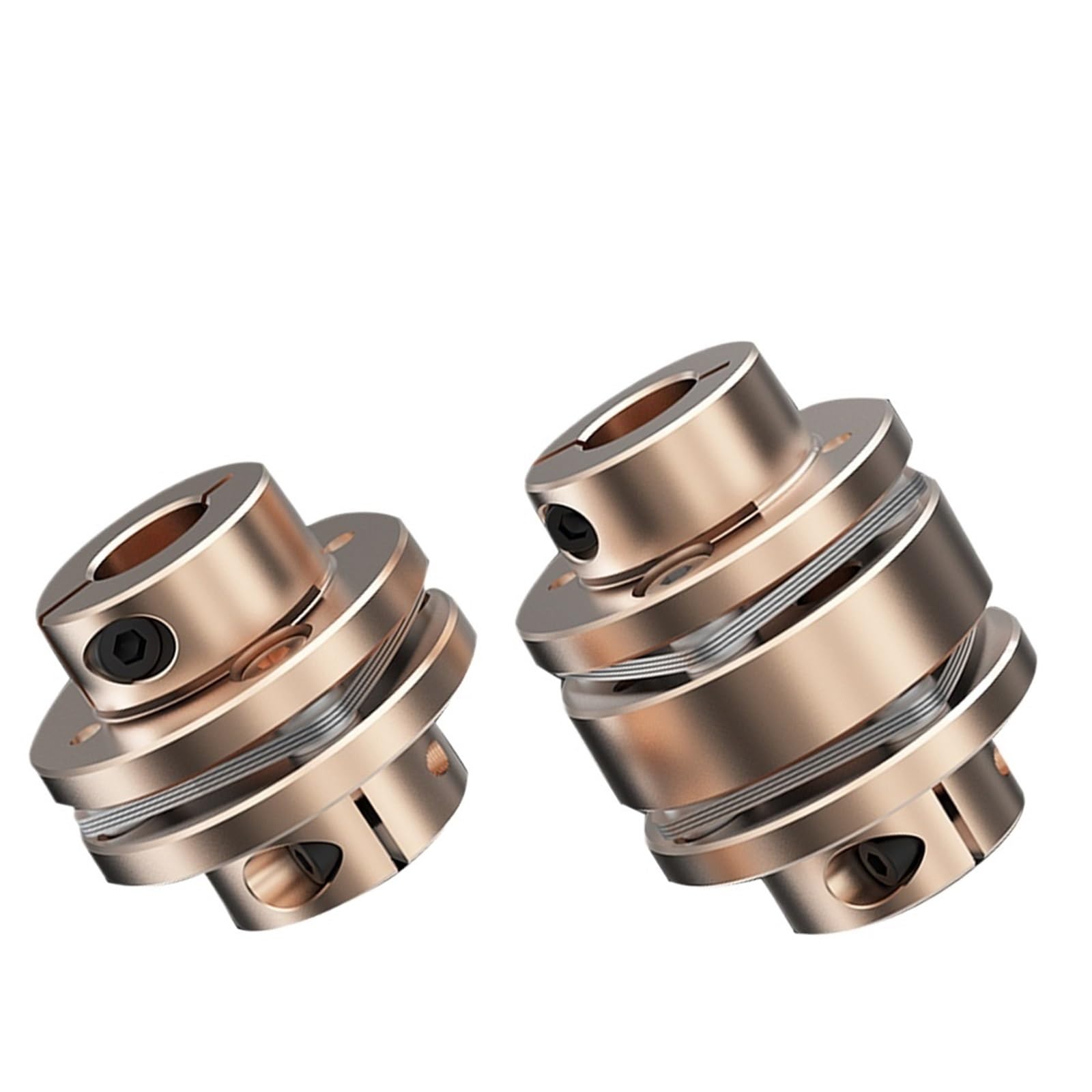 Coupleur d'arbre moteur flexible aluminium résistant aux erreurs d'axe