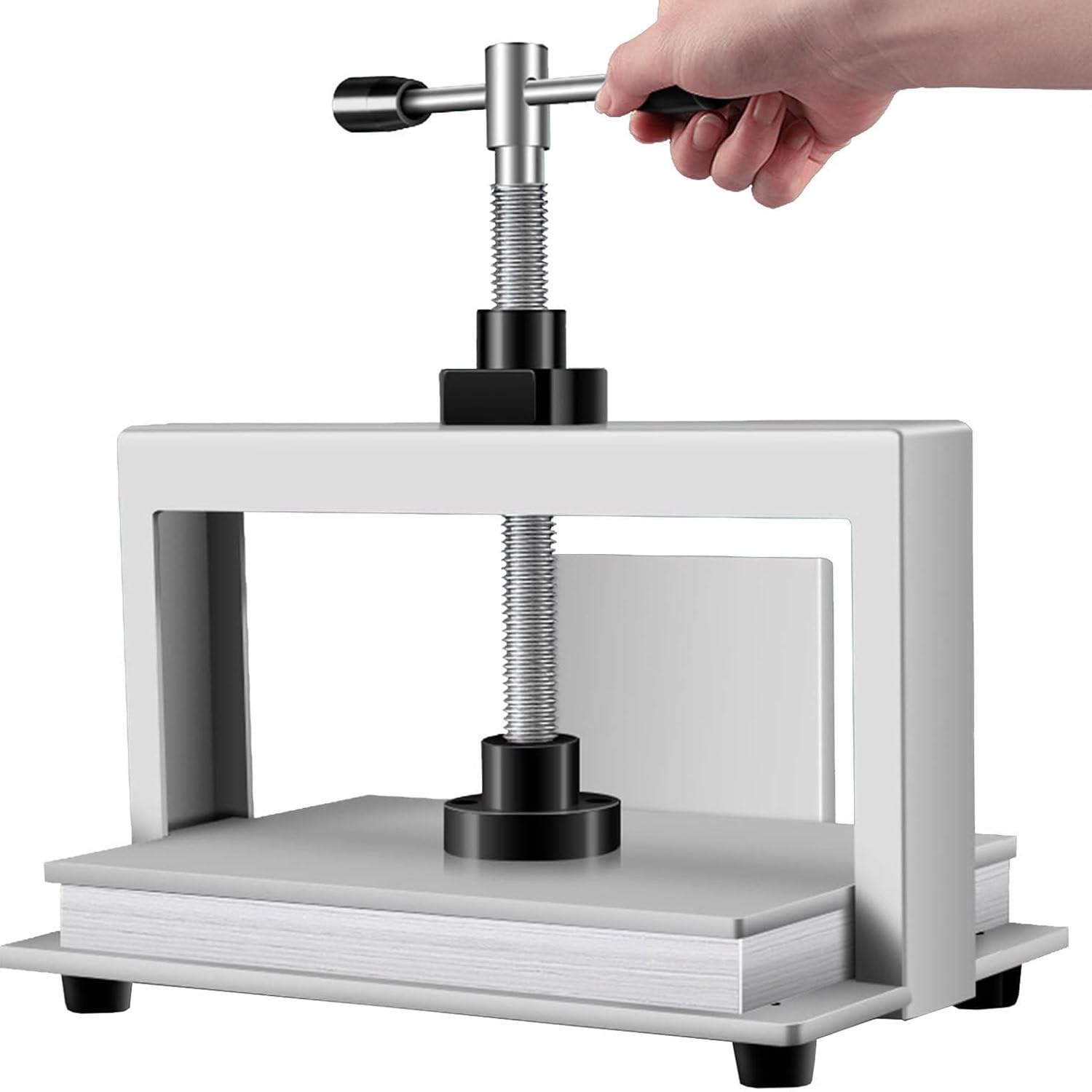 Prensa manual de papel para prensa de libros A4/A3, máquina aplanadora de papel, carpeta resistente, 1500 kg de presión grande para cortar fotos, folletos