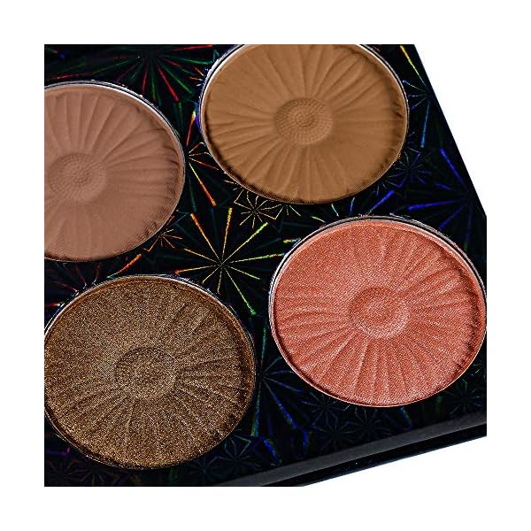 Highlighter Contour Makeup Palette,Bronzer Highlighter Blush Matte Shimmer 6 Colors, Face Cheek Contour Palette Highlight Blush Nude Pink Rose Gold - Vegan, Cruelty Free And Hypoallergenic