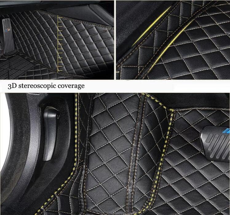 Miniatura 8 de Tapetes de cuero personalizados de protección para todo tipo de clima para automóvil, sedán, SUV, automóvil, deportivo, impermeable, (3D rojo)