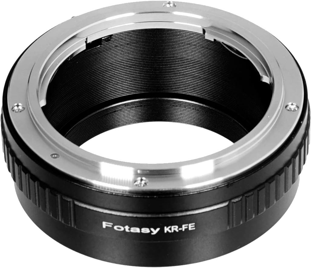 Fotasy Konica AR Lens to E Mount Adapter, AR EMount Converter, Konica AR FE Adapter, Compatible with Sony a7 a7R a7s II III IV a9 a7c Alpha 1 a6600 a6500 a6400 a6300 a6100 a6000 a5100 a5000 ZV-E10