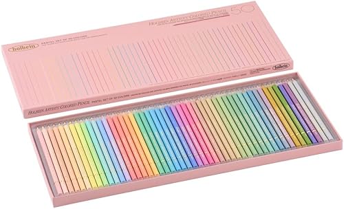 Holbein Lápiz de colores 36, juego de 50 colores Envío Express, Trackng, Garantía-Holbein Artists' Lápiz de colores tono PAstel 50 colores