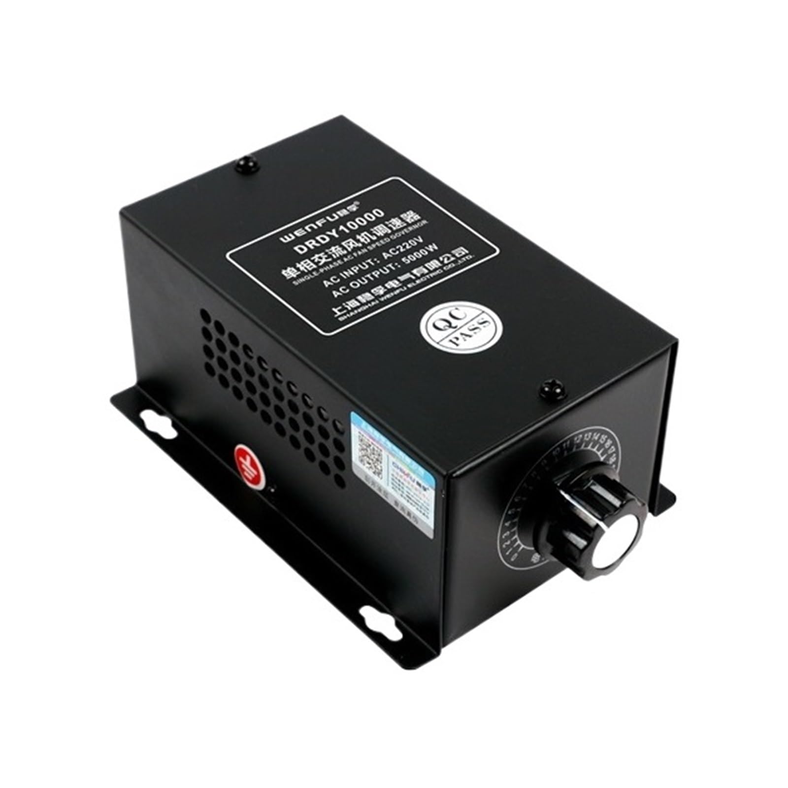 Zrshcxws One Color 220V 80A Single-Phase Fan Governor Ac Motor Speed Regulating Switch Stepless Speed Changing Ceiling Fan Speed Regulating Switch