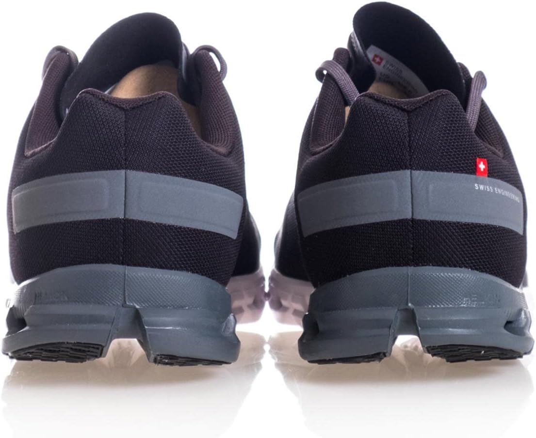 ON Mens Cloudflow Mesh Black Asphalt Trainers 8 US - Image 8