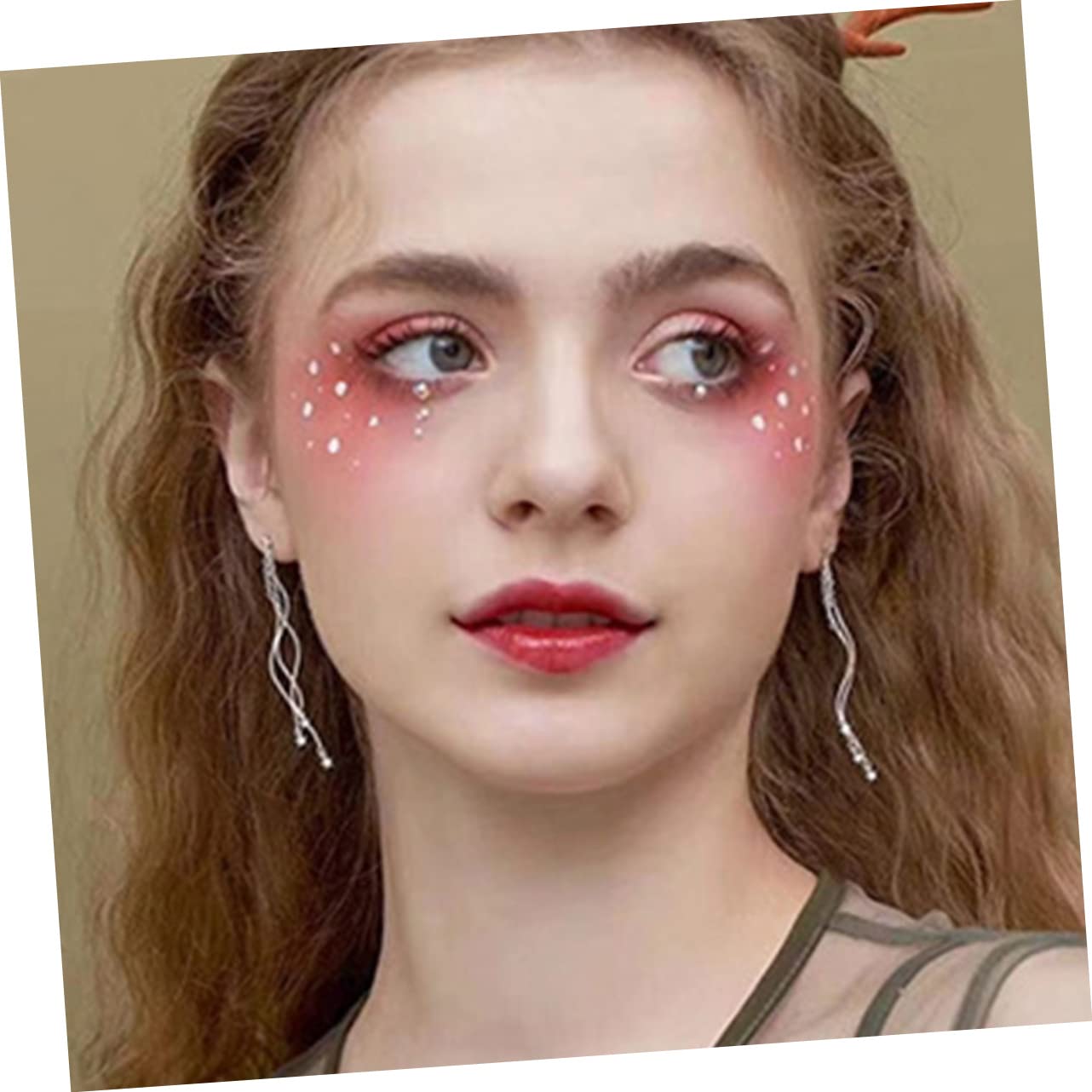 Ipetboom 25sets Stickers Di Strass Per Viso Adesivi Decorativi Per Trucco e Gemme Per Donne Facili Da Applicare Per Feste Matrimonio e Costumi