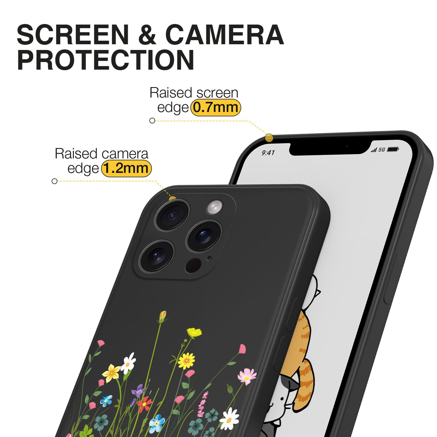 XINYEXIN Cover per Motorola Edge 60 Neo/Edge 50 Neo, Custodia in Silicone Antiurto Ultrasottile con Motivo Carino - Smile, Green