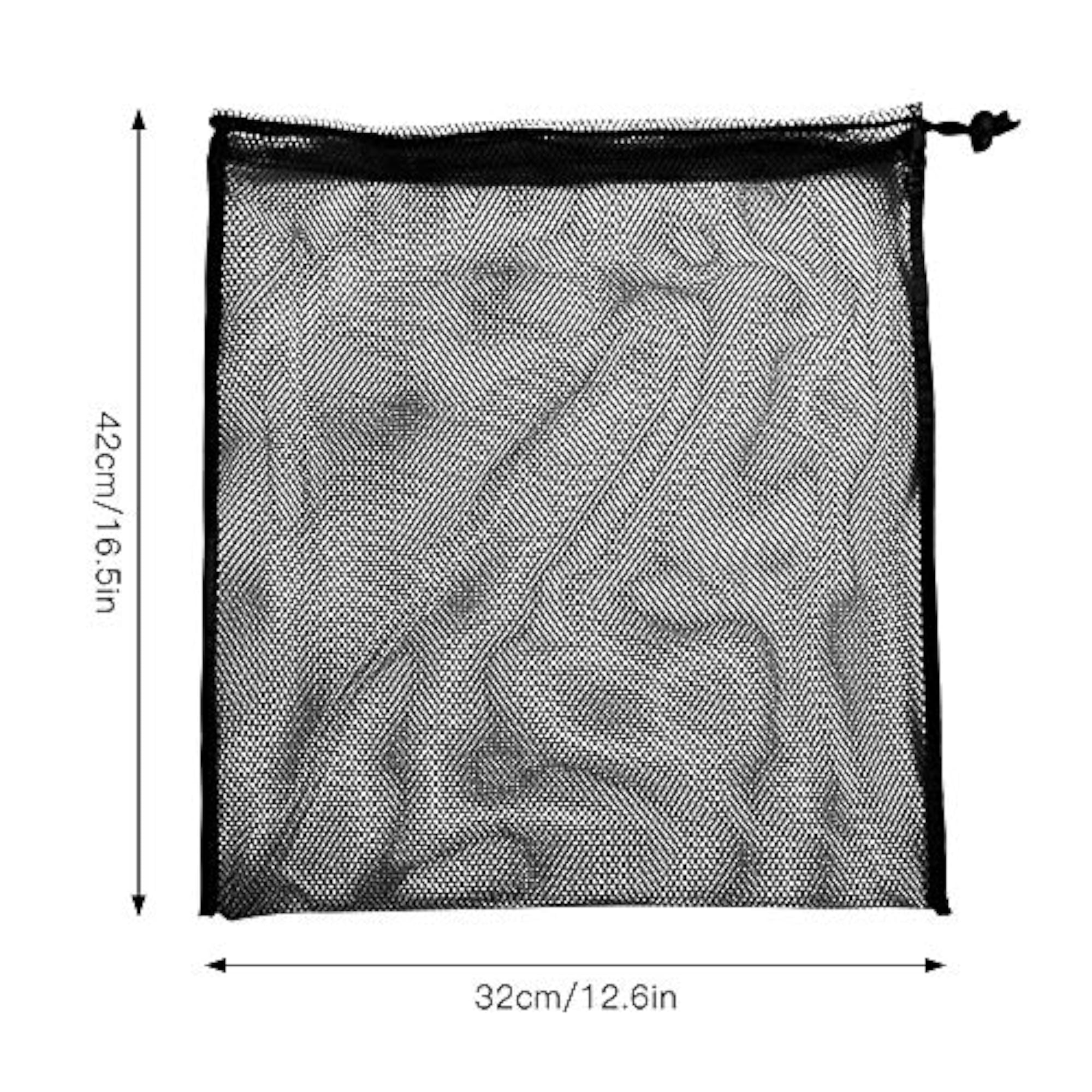 Mesh Sports Equipment Bag, Drawstring Organizer for Shoes