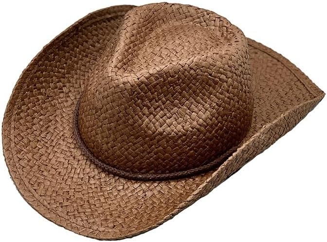 Hand Woven Men's Hat Women's Western Cowboy Seaside Holiday Sunshade Knight