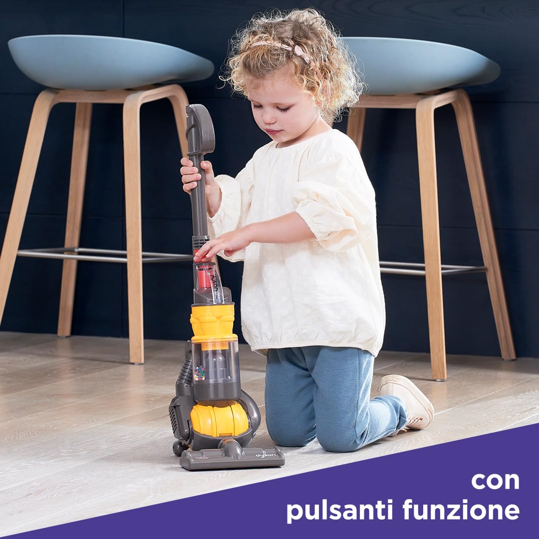 Casdon Dyson Ball | Copia in miniatura dell’aspirapolvere Dyson Ball per bambini dai 3 anni in su | Con movimento rotante per giochi di ruolo realistici e divertenti