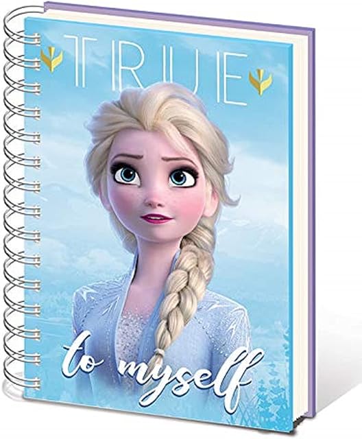 Disney Frozen 2 A5 Spiral Bound Notebook, Blue