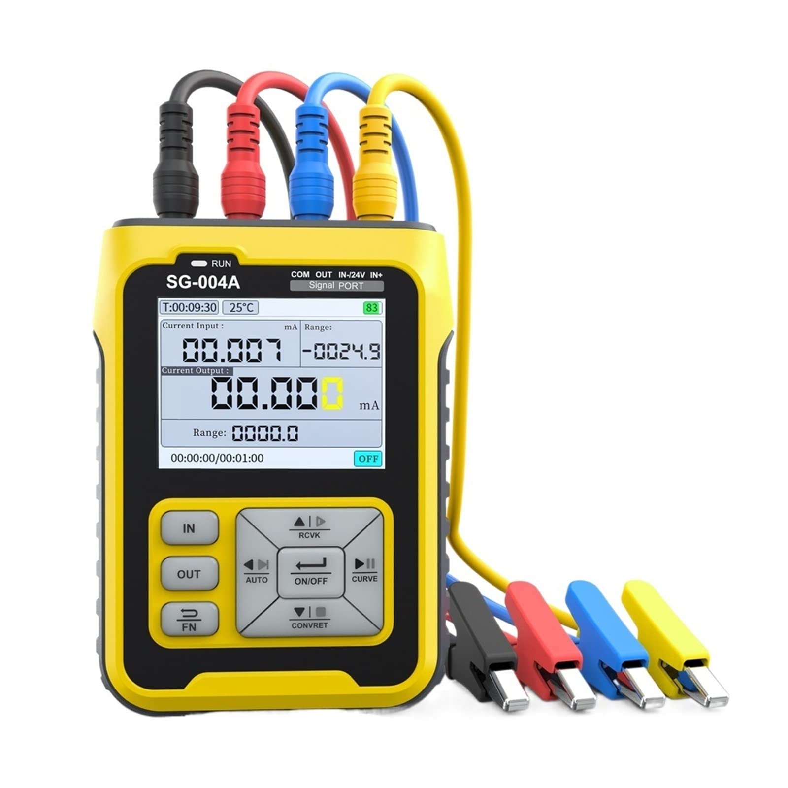 Multimètre numérique Intelligent Rechargeable SG-004 Générateur de signaux 4-20mA Calibrateur de processus de résistance de thermocouple de Pression de Courant analogique