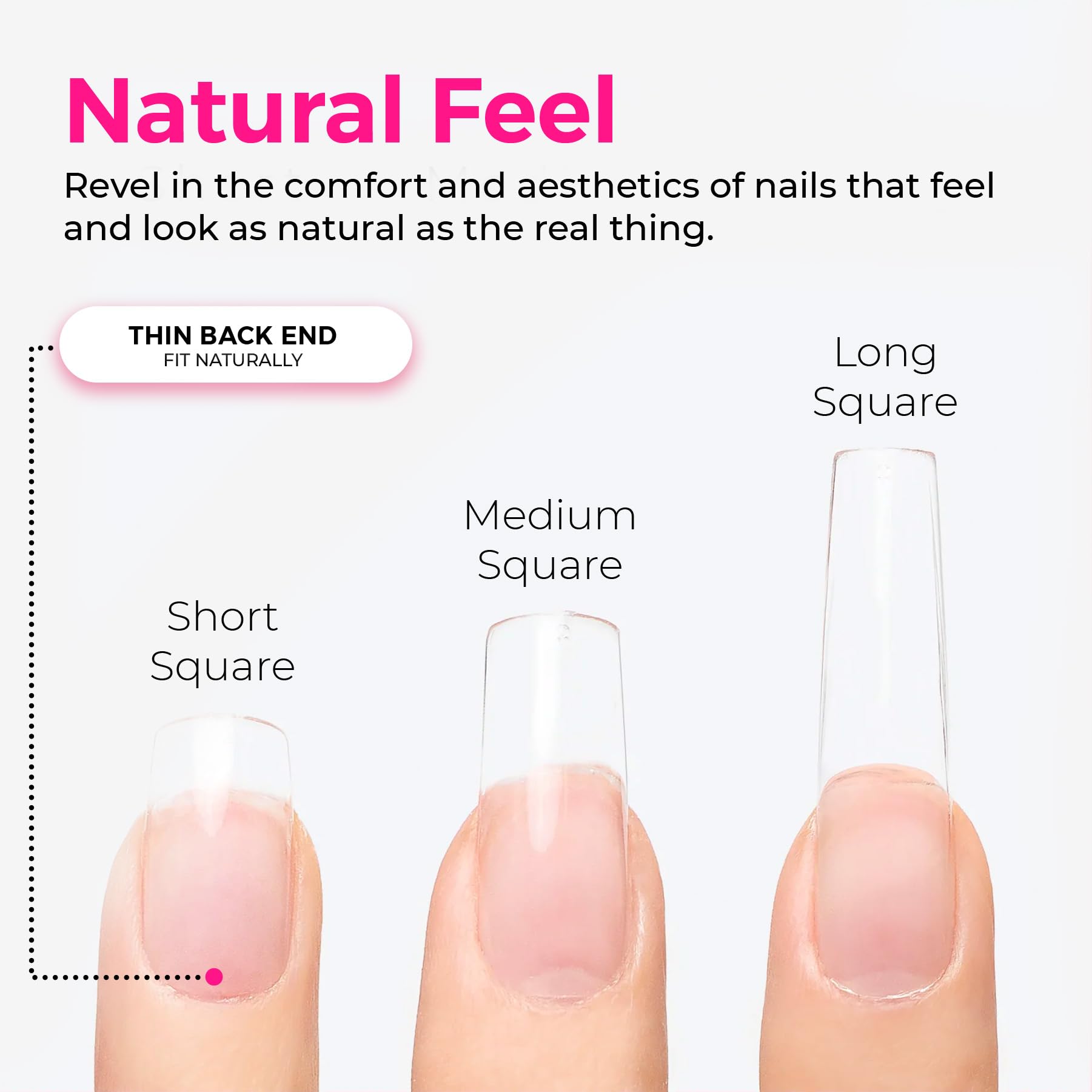 LLBA Soft Gel Nail Tips, 360Pcs Soft Gel Nail Extension Tips - Image 3