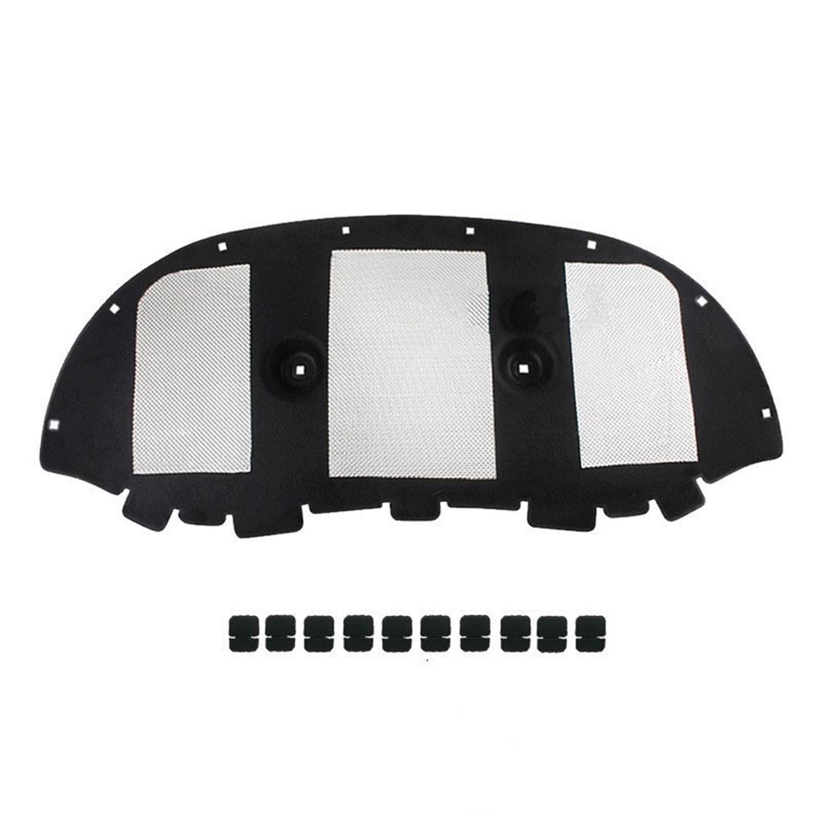 Gtdtixc Tri Aluminum Foil Front Bonnet Sound Proof Mat For Skoda For Kodiaq 2017- 2022 Front Engine Hood Insulation Cotton Pad Soundproof Heat Mat Cover(Tri Aluminum Foil)