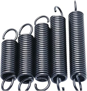 Compressed Replacement Spring,stainless steel Torsion Spring,Dual Hook Tension Spring,10Pcs Hooked Steel Tension Spring Outside Diameter 4mm Wire Diameter 0.5mm Length 15-60mm Tension Spring,0.5 X 4 X