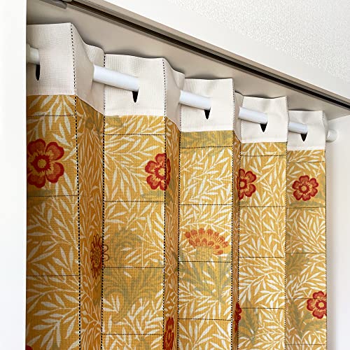 アコーディオンカーテン ウィリアム モリス パタパタカーテン おしゃれ モダン タペストリー 間仕切り 幅96×丈200cm william morris パウダード 97486