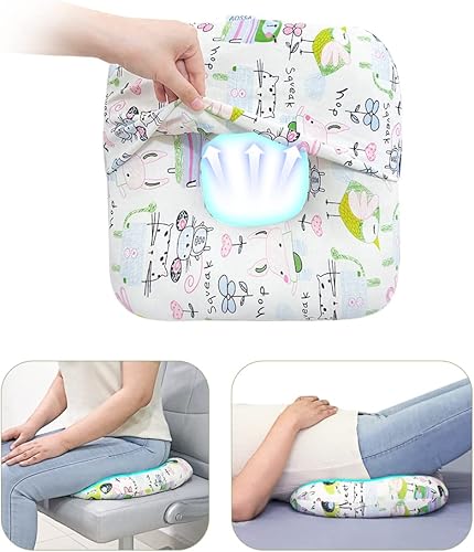 AOSSA Almohada de dona posparto para embarazo, almohada para glúteos, almohada de dona cómoda para úlceras de cama, hemorroides posparto, cojín para