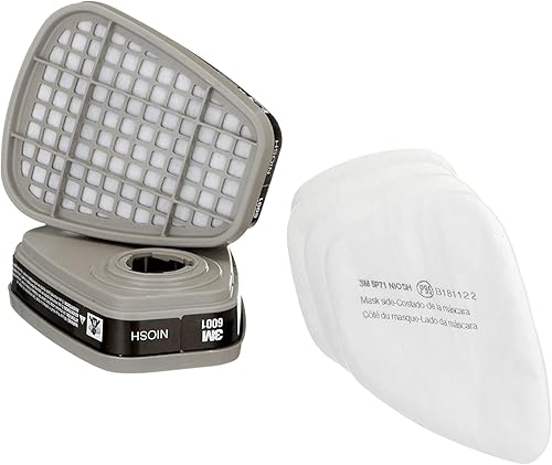 Miniatura 2 de 3M Kit de suministro de rendimiento, contiene 1 par de cartuchos y 2 pares de filtros P95, cartuchos de repuesto para 3M serie 6000, para proyectos
