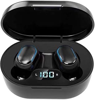 Rpanle Wireless Bluetooth Earphone, Bluetooth 5 Sports Earbuds, Waterproof Stereo Earbuds In-Ear Built-in Mic Headphones, Auto Pairing, with Charging Case for iOS/Android