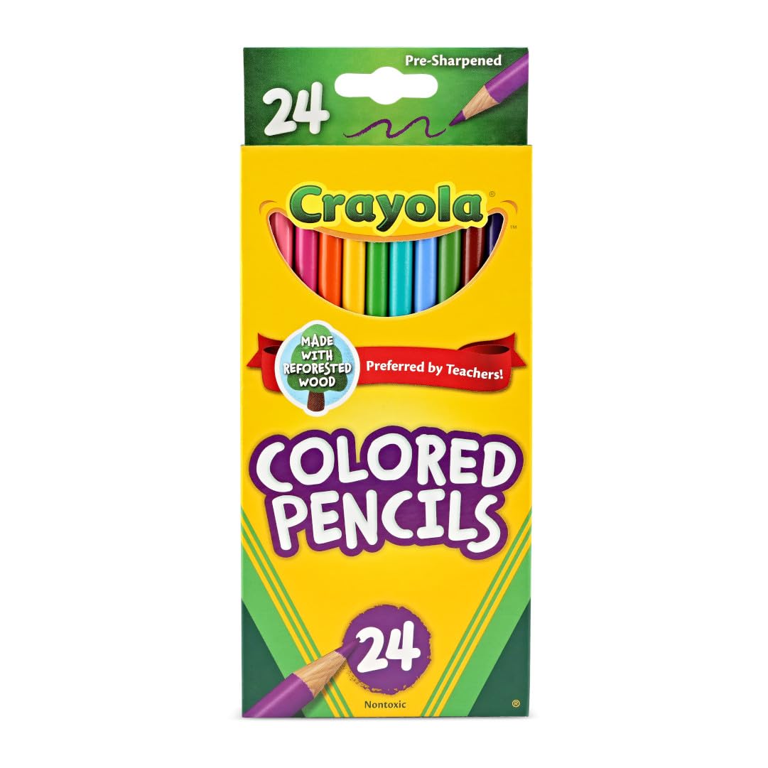 Colored Pencils,Multi-Colour, Long, Cy68-4024