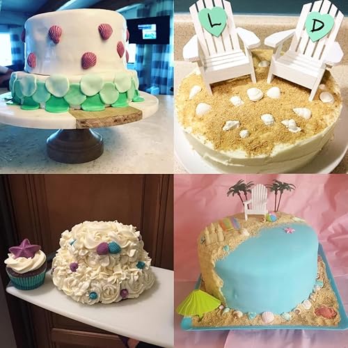 Miniatura 7 de Molde de silicona para tartas de sirena, sirena, concha, algas marinas, fondant de silicona coral para decoración de pasteles de chocolate,