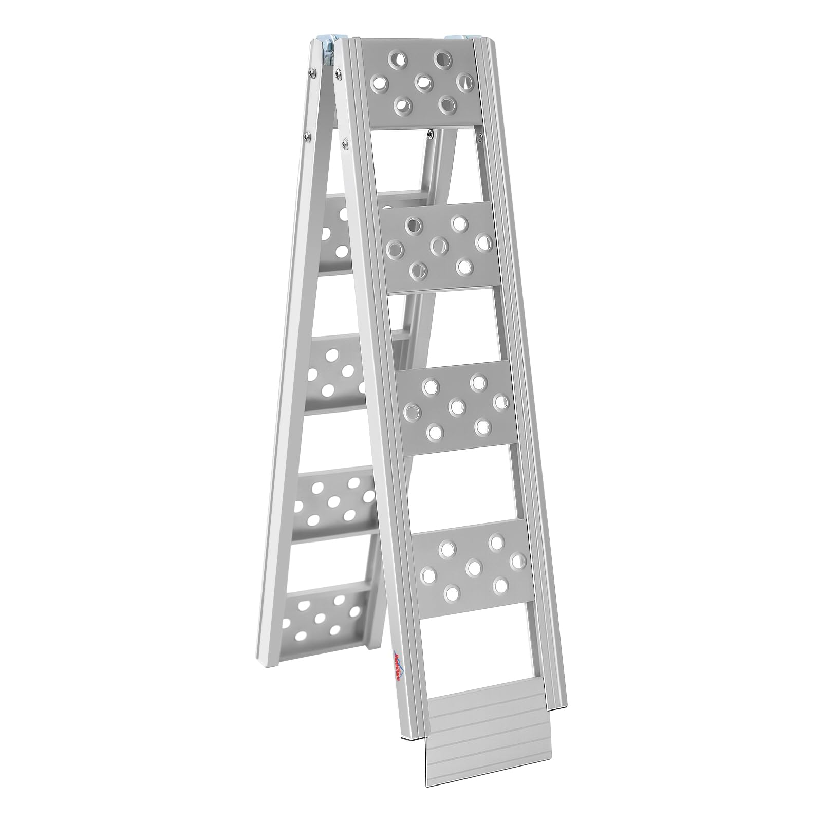 Ruedamann 1PC 6FT Folding Aluminum Motorcycle Ramp, 440 lbs Capacity, 8" Wide Portable Dirt Bike Ramp for Truck Bed Loading, Loading Ramp for E-Bike, Pickup, Bike, Scooter, Stairs