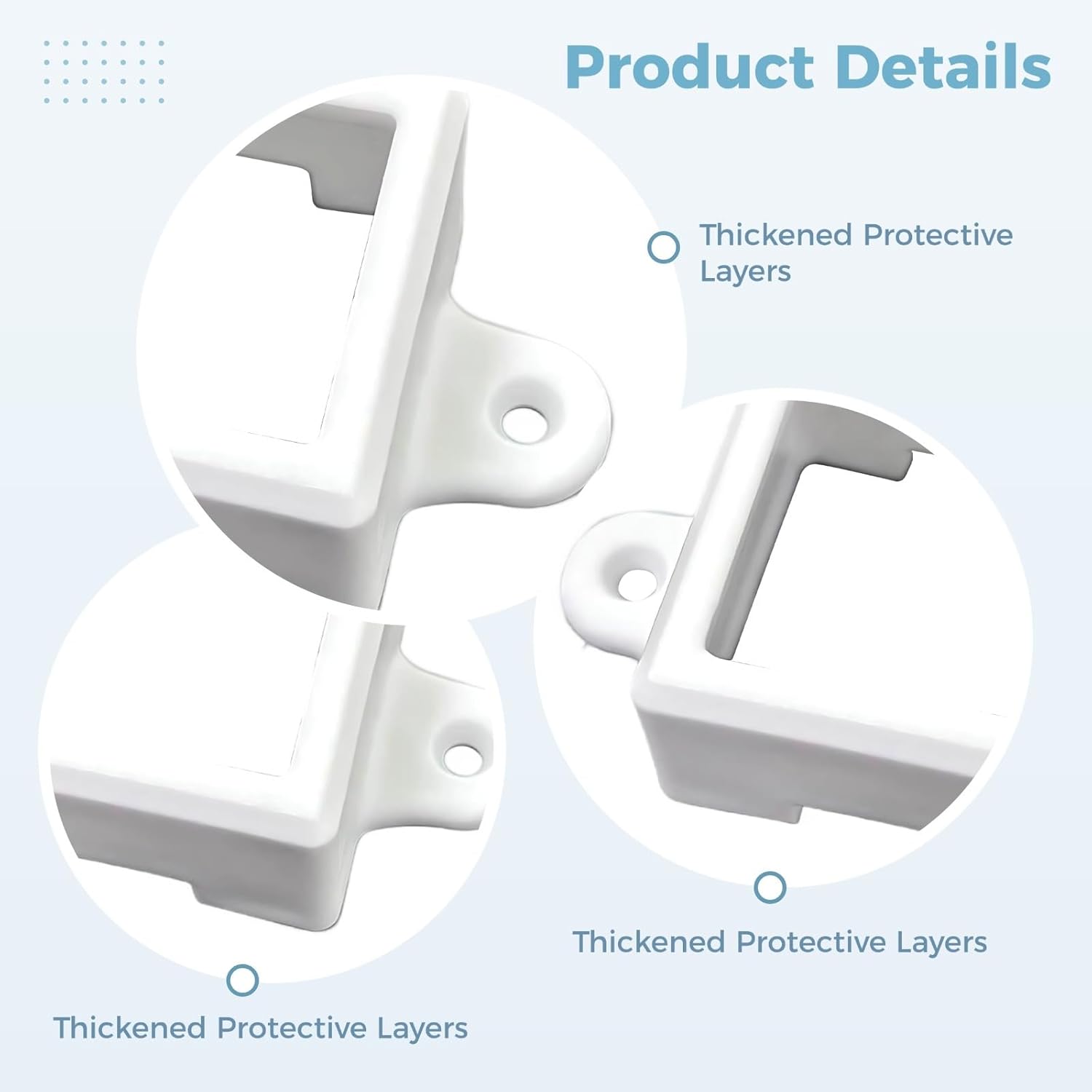 72 Pcs Weatherproof Led Mounting Brackets for Outdoor Lights, Clips with Screws for Simple Setup, Fit for Various Surfaces